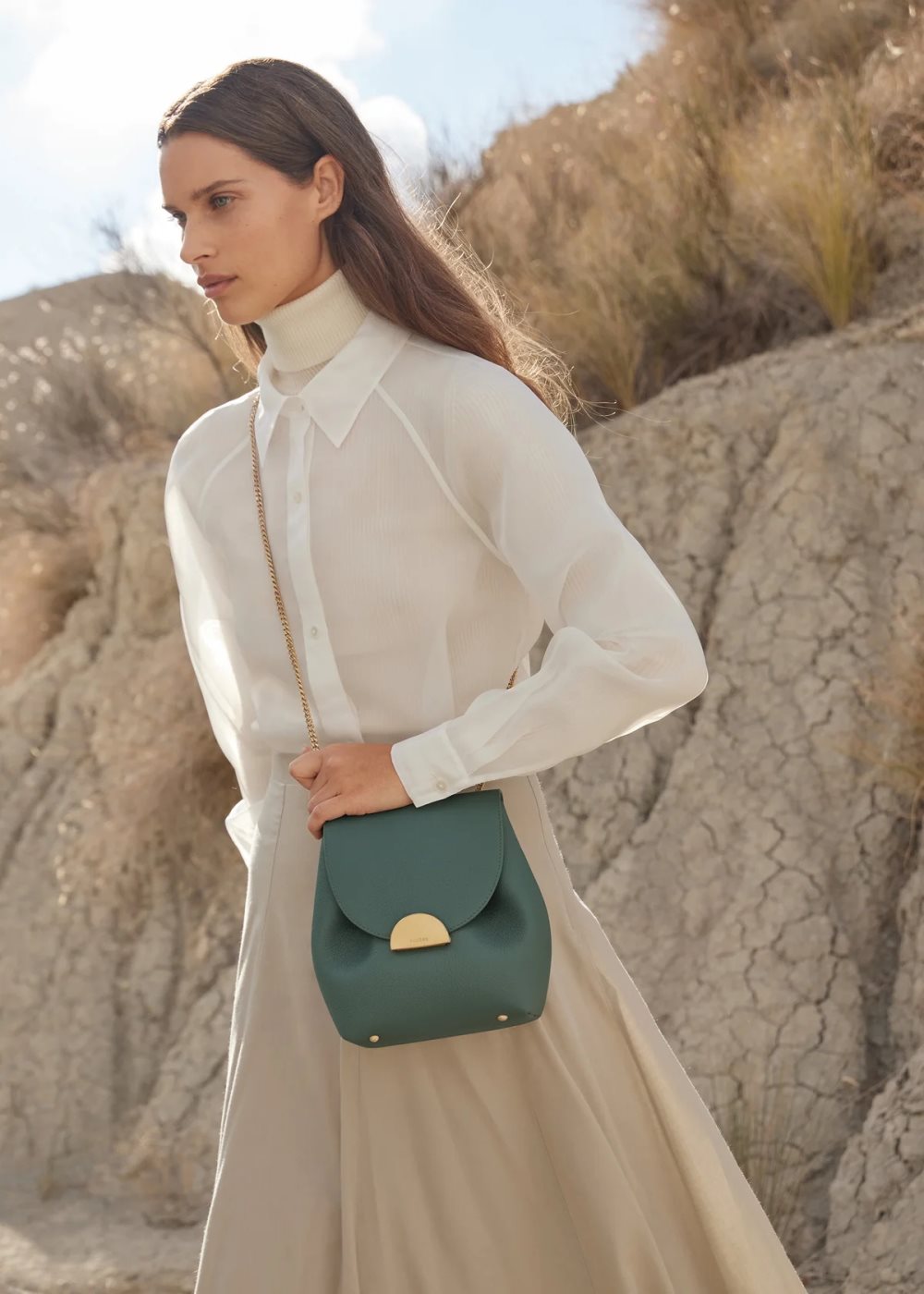 Polène Numéro Un Mini Crossbody Bags 緑 | MYDXVSZ-06