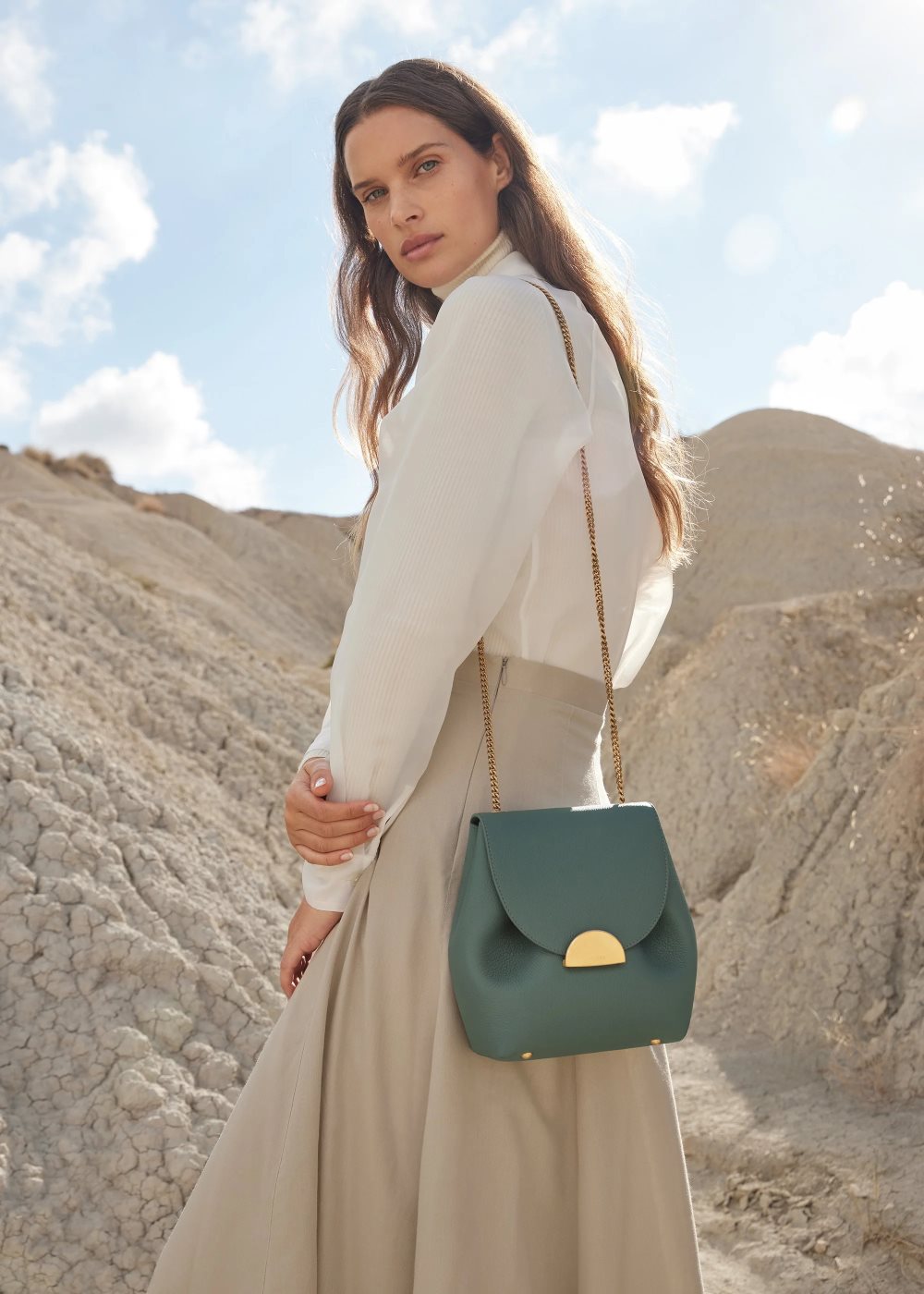 Polène Numéro Un Mini Crossbody Bags 緑 | MYDXVSZ-06